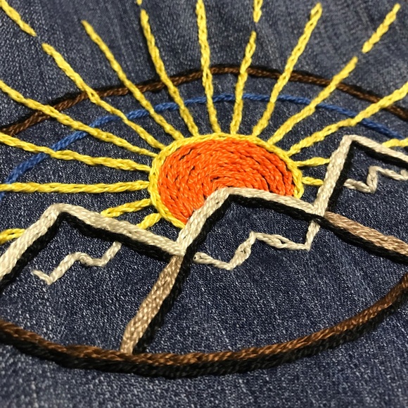 Eyes of the World ❤️ Embroidered Levi’s Jacket - Picture 8 of 8